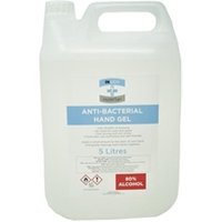 Ingen 5 Litre Anti-Bacterial Sanitising Hand Gel 80% Alcohol
