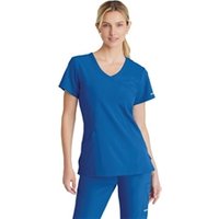 Skechers Womens V-Neck Scrub Top Royal Blue 2XS SK102ROYAXXS WIS11626
