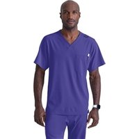 Skechers Unisex V-Neck Scrub Top Grape L SK0112GRAPL WIS24483