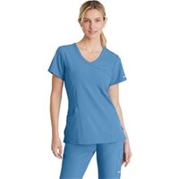 Skechers Womens V-Neck Scrub Top Ceil Blue 5XL SK102CEIL5XL WIS11707