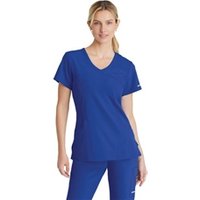 Skechers Womens V-Neck Scrub Top Galaxy Blue 3XL SK102GABL3XL WIS36656
