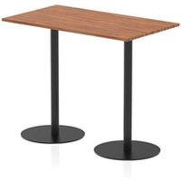 1400 x 800mm Rectangular Table Walnut Top 1145mm High Leg