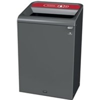 Rubbermaid Configure Container with Plastic Recycling Label 125L Red