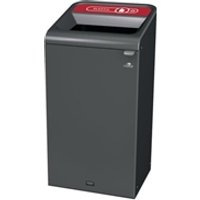 Rubbermaid Configure Container with Plastic Recycling Label 87L Red