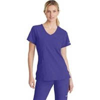 Skechers Womens V-Neck Scrub Top Grape 4XL SK102GRAP4XL WIS24682