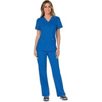 Cherokee Revolution Mock Wrap Top Royal Blue S CHWW610ROYAS WIS25483
