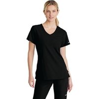 Skechers Womens V-Neck Scrub Top Black XS SK102BLACXS WIS11621