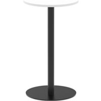 600mm Poseur Round Table White Top 1145mm High Leg