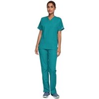 Cherokee Unisex Scrub Top Teal Blue XL CH4700TEALXL WIS25052