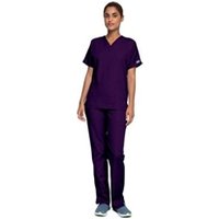Cherokee Unisex Scrub Top Eggplant M CH4700EGGPM WIS24748