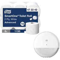 Tork SmartOne Toilet Tissue 2 Ply 200m
