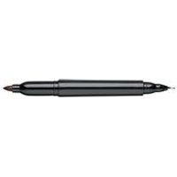 Elite Twin Tip Permanent Marker 1.5mm and 0.4mm Line Black Pack 12