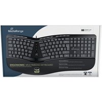 MediaRange Wired Ergonomic Multimedia Keyboard Black MROS120-UK MediaRange Wired Ergonomic Multimedia Keyboard Black MROS120-UK