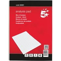5 Analysis Pad Ruled 70gsm 8 Cash Column 80 Leaf A4