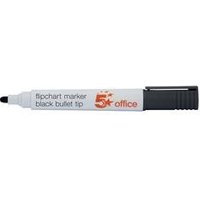 Flipchart Marker Bullet Tip BLK PK12 - Pencils & Writing Supplies - Flipchart Markers