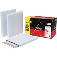 Plus Fabric Secur Seal Gusseted Pocket White Envelopes C4 Plus Fabric Secur Seal Gusseted Pocket White Envelopes C4
