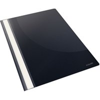 Esselte Report Flat Bar File Polypropylene Clear Front A4 Black Ref