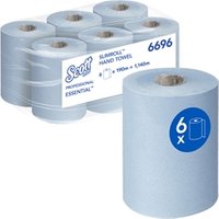 Slimroll Hand Towel Rl 190M Blue PK6 - Toilet Tissue - Hand Towel Rolls