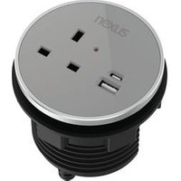 Nexus In Desk Power Module Grey KF882379