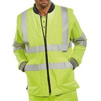 Beeswift High Visibility Reversible Bodywarmer Saturn Yellow/Navy Blue 4XL BWENGSY4XL