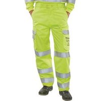 Beeswift High Visibility Trousers Saturn Yellow 34 CARC5SY34