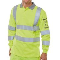 Beeswift ARC Compliant High Visibility Polo Shirt Saturn Yellow 5XL