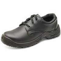 Beeswift Click Smooth Leather Lace Up S1 Safety Shoe 1Pr Black 7