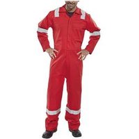 Beeswift Fire Retardant Boilersuit Nordic Design Red 50 CFRBSNDRE50