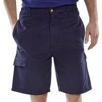 Beeswift Cargo Pocket Shorts Navy Blue 40 CLCPSN40
