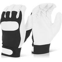 Beeswift Drivers Gloves with Knitted Back Black/White Small DGVCS