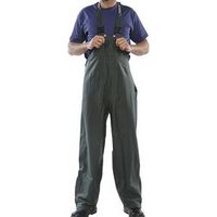 Beeswift Super B-Dri PU Bib Brace Olive Green S SBDBBOS BSW11682