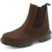 Beeswift Sherpa PU Rubber S3 Leather Upper Dealer Boots 1Pr Brown 7