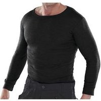 Beeswift Long Sleeve Thermal Vest Black 3XL THVLSBL3XL BSW43493