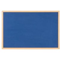 Bi-Office Earth Executive Felt Notice Board Oak Blu 120x90cm FB5143239
