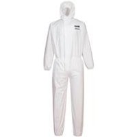 Portwest Biztex Pro Coverall Type 56 White Large ST90WHRL POW35813