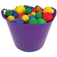 Playsense Little Ball Pack Assorted Size and Colours Pack of 56