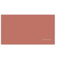 Bi-Office Loop Magnetic Lacquered Steel Frameless 1800mm Terracotta