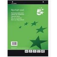5 Recycled Flipchart Pad 55gsm 20 Sheets A1 FS668896