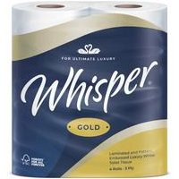 Whisper Toilet Roll 3 Ply 170 Sheets Per Roll 4x10 Pack 40