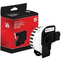 5 Non OEM Replacement Brother DK 22214 on White