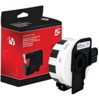 5 Star Black on White Labels for Brother QL Printers
