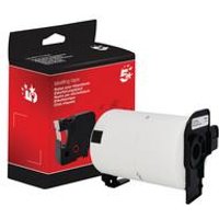 5 Star 102mm x 51mm Black on White Labels (600 per Roll)