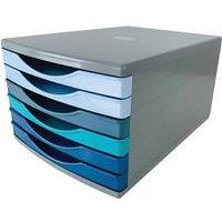 5 6 Drawer Tower 180mm 6x30mm Cool Breeze Grey FS676750