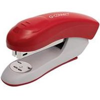 Q-Connect Half Strip Plastic Stapler - Red