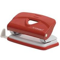 Q-Connect Lightweight Metal Hole Punch - Red