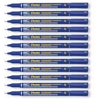 Permanent Marker Super Fine Point Pack 12 NFS410 C