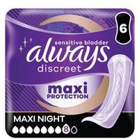 Discreet Pads Maxi Night Pack 6 C005835