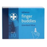 Reliance Medical Finger Buddies Standard Blue - Pack of 10