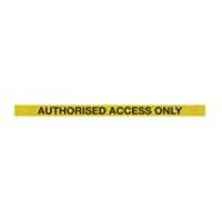 5 Star WallPro 450 Barrier Yellow Authorised Access Yellow/Black 9.1m