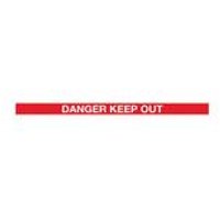 5 Star WallMaster 300 Barrier Black Danger Keep Out Red/White 3m